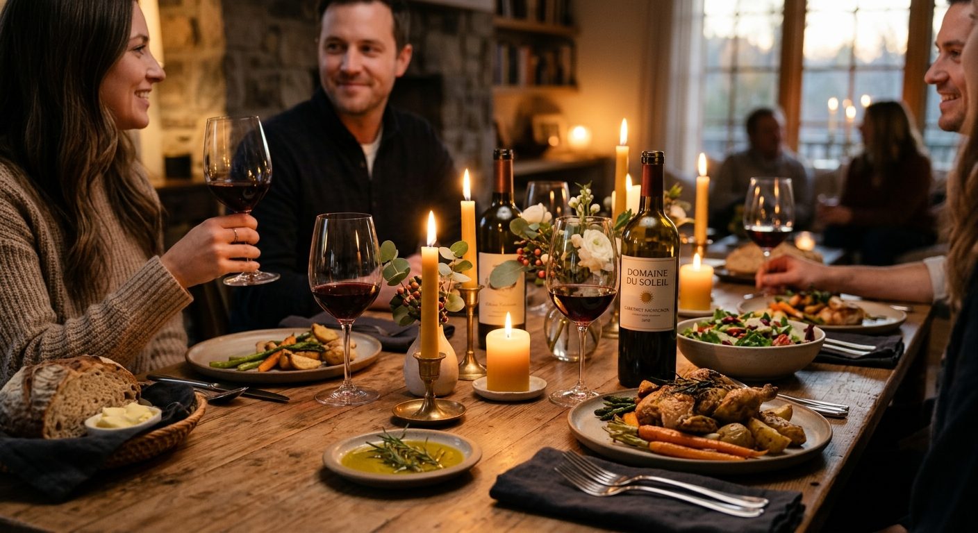 Sådan planlægger du en perfekt vinaften derhjemme