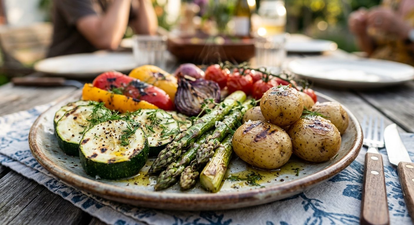 Sommerkokken: nem dansk madplan med vindrikke